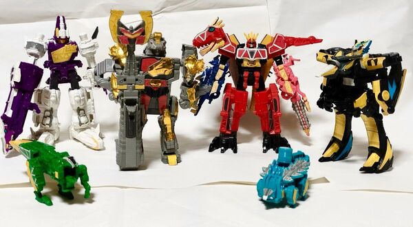 ミニプラ 獣電戦隊 キョウリュウジャー キョウリュウジン プテライデンオー プレズオー ギガントブラギオー 4体セット 当時物