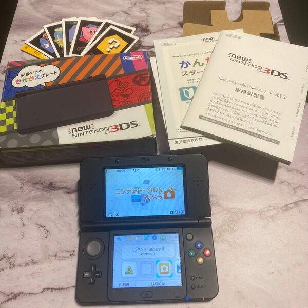 Nintendo NEW ニンテンドー3DS きせかえ ブラック 本体 任天堂 ディーエス