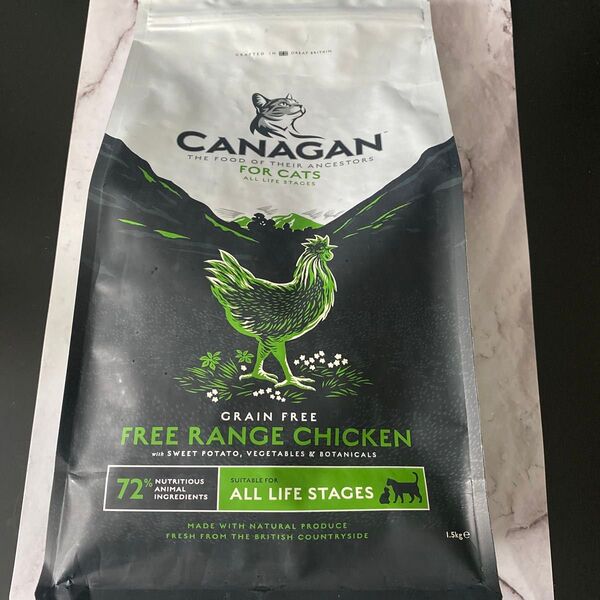 キャットフード CANAGAN FREE RANGE CHICKEN 1.5kg 猫用 ご飯 ドライフード グレインフリー