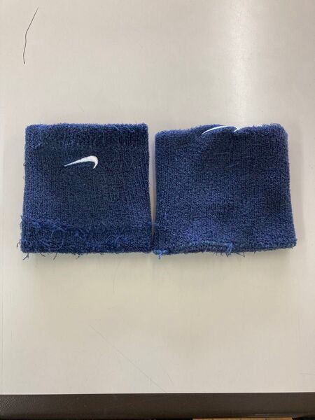 NIKE リストバンド ネイビー 2個セット スポーツ
