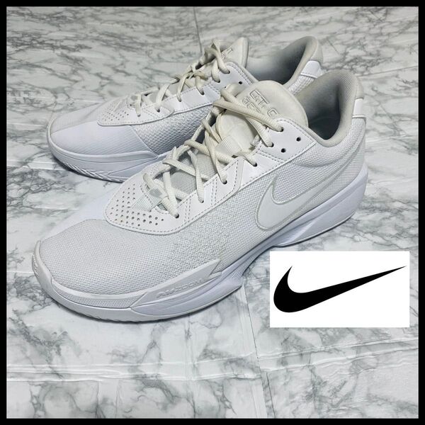 ナイキ AIR ZOOM CT CUT ACADEMY 27.5cm LOW ホワイト 白 NIKE バスケットボールシューズ