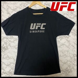 UFC 半袖Tシャツ ブラック Cowboy vs. Edwards at Singapore 2018/6/23 USA古着