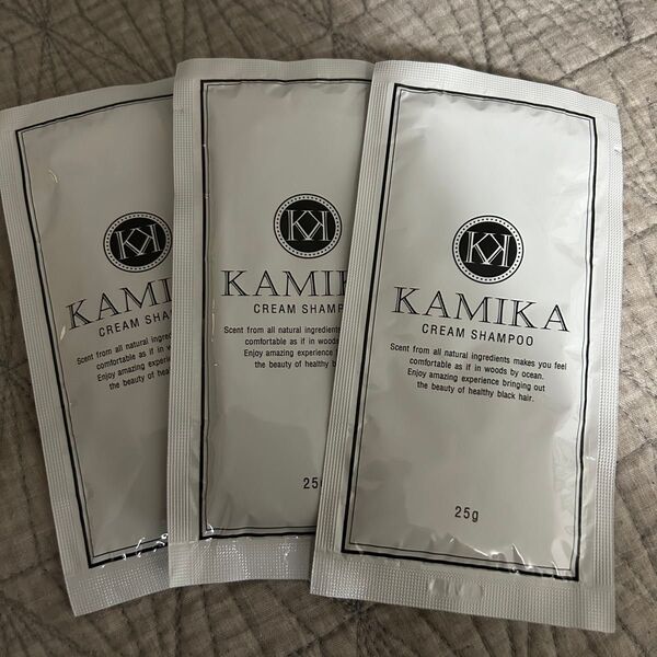 KAMIKAカミカオールインワンクリームシャンプーマリンノートの香り 25g×3