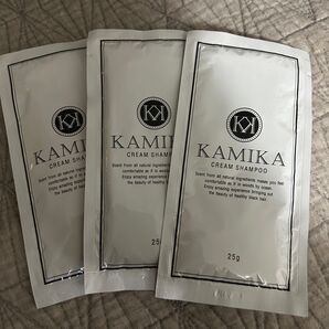 KAMIKAカミカオールインワンクリームシャンプーマリンノートの香り 25gx3