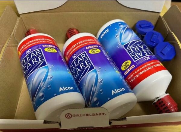 エーオーセプトクリアケア360ml×3本日本アルコンAOセプトクリアケア