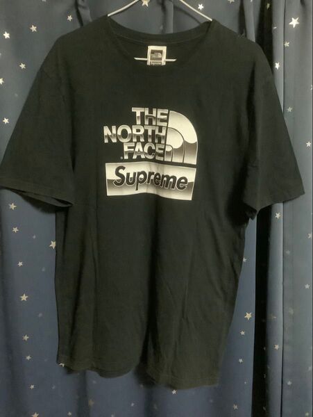 supreme THE NORTH FACE シュプリーム ノースフェイス メタルロゴ tシャツ