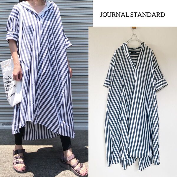 JOURNAL STANDARD ジャーナルスタンダード タイプライターディプノールハンソデAラインワンピース