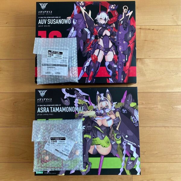 新品 未組立 コトブキヤ メガミデバイス 皇巫 オウブ スサノヲ 朱羅 玉藻ノ前 アスラ タマモノマエ 特典付き タンポ無し