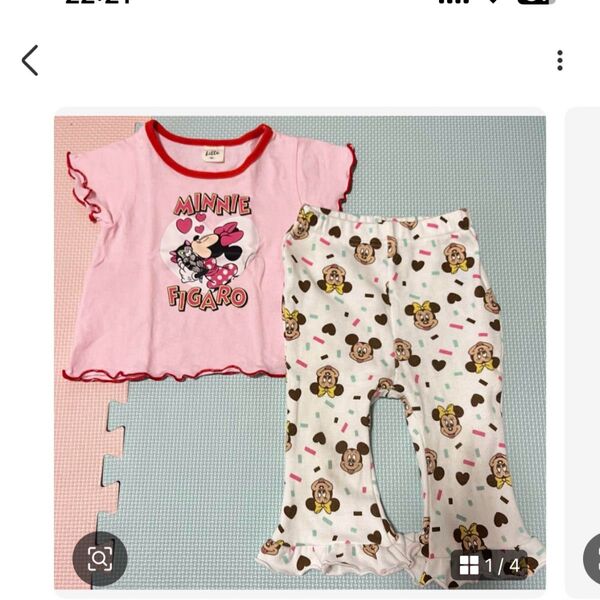 しまむら リトシー ディズニー ミニー Tシャツ パンツ セット 90