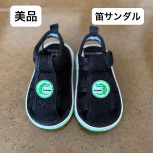笛サンダル キッズ サンダル 13cm ブラック