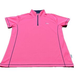 FILA ハーフジップシャツ ピンク レディース匿名発送