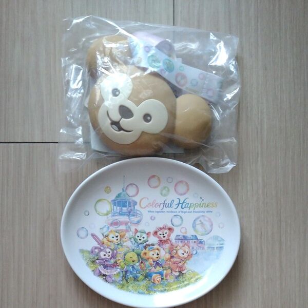 本日発送 カラフルハピネス ダッフィー&フレンズ スーベニア スナックケース プレート 皿 新品