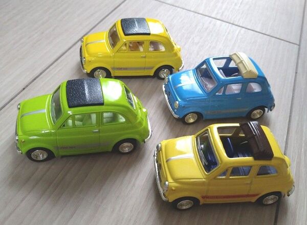 FIAT 500 フィアット ミニカー 美品 4点セット