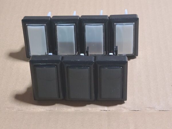 GAMO2 DAOコン 長方形普通ボタン 7個 DAOボタン デフォルトボタン ビーマニ beatmaniaIIDX 弐寺
