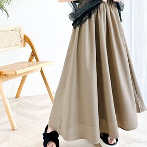 CLASSICAL ELF クラシカルエルフ ふわり たっぷりフレア リラックス コットン リネン スカート