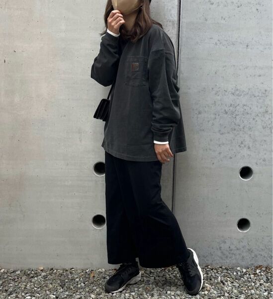 CLASSICAL ELF クラシカルエルフ JAVA ジャバ コラボ 綿100% ピグメント加工 ポケット付き ロングTシャツ