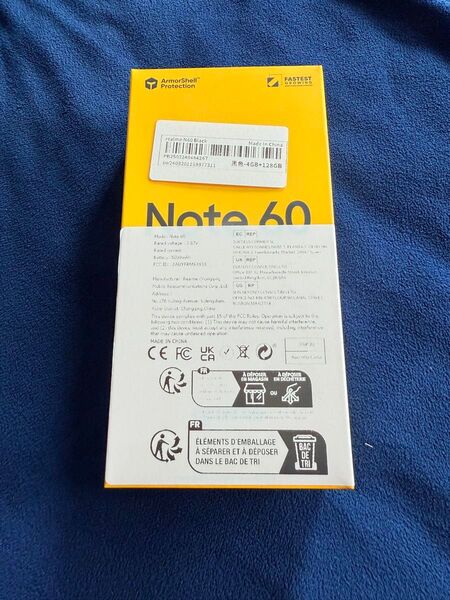 Realme Note 60 SIMフリー 4GB+128GB グローバルバージョン、4G LTE、Android 14