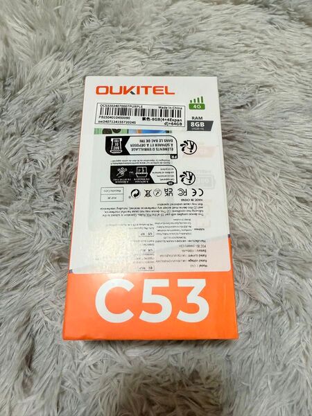 OUKITEL C53 スマートフォン アンロック 2024年、 6.6インチディスプレイ、Android 14、SIM フリ