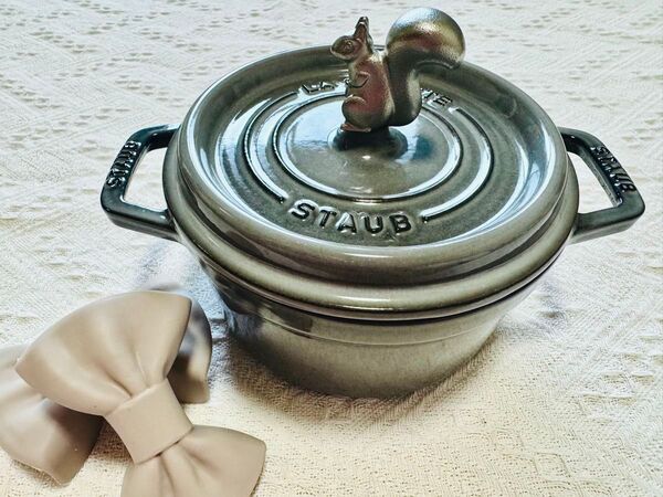 STAUB ストウブ 両手鍋 グレー 16cmセット