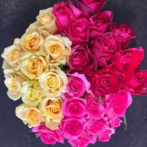 産地直送!鮮度抜群!《切り花 ・生花 》おまかせミックス 30㎝SMサイズ 30本 薔薇 花束