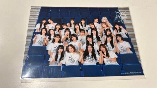 櫻坂46 生写真 自業自得 東京ドーム 購入特典 集合写真 1日目