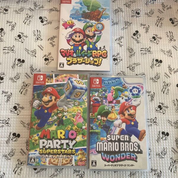 【Switch】 3点 マリオパーティ スーパースターズ スーパーマリオブラザーズ ワンダー