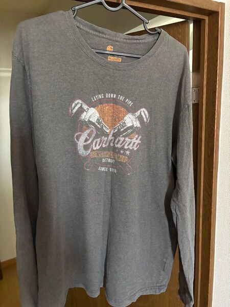 カーハート Carhartt ロンT 長袖 グレー Lサイズ 長袖Tシャツ