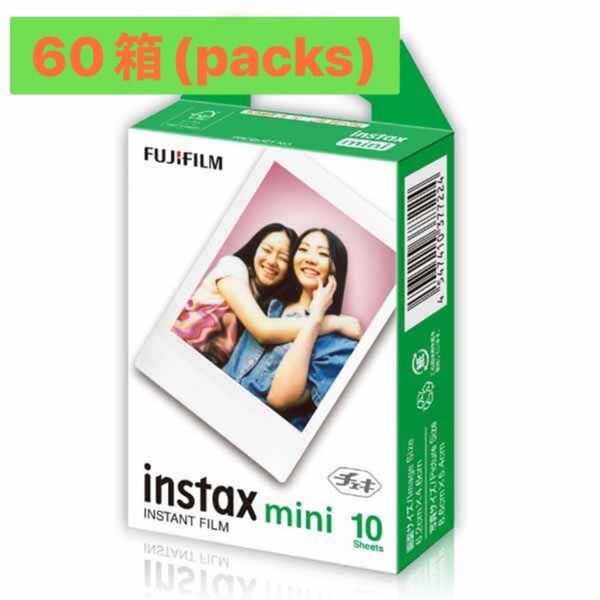 インスタントカメラ「チェキ」のFUJIFILM純正フィルムです。10枚入り×60箱(packs) instax MINI JP1