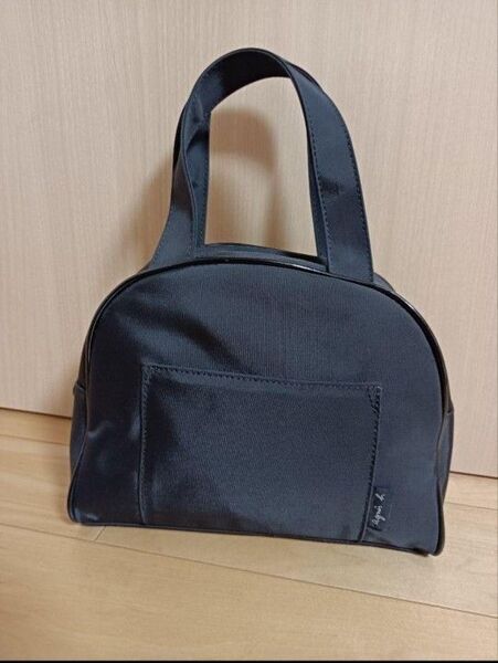 agnes b. ブラック Agnes b. VOYAGE アニエスベー ハンドバッグ ミニボストン型