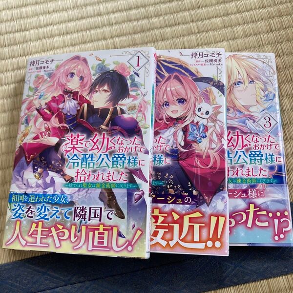 薬で幼くなったおかげで冷酷公爵様に拾われました 捨てられ聖女は錬金術師に戻ります (フロースコミック)