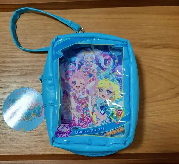 即日発送 ひみつのアイプリ アイプリカード風ポーチ ブルー 新品タグ付き