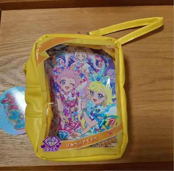 即日発送 ひみつのアイプリ アイプリカード風ポーチ イエロー 新品タグ付き A