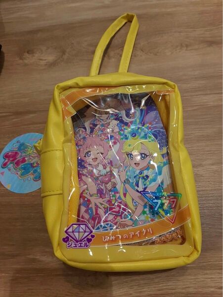 即日発送 ひみつのアイプリ アイプリカード風ポーチ イエロー 新品タグ付き 2