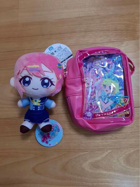 即日発送 ひみつのアイプリ ぬいぐるみマスコット 七浦おとめ ポーチ 3