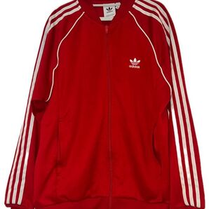 adidas ジャージ アディダス トラックジャケット ジャケット アディダスオリジナルス トラック レッド 赤 ダブルジップ