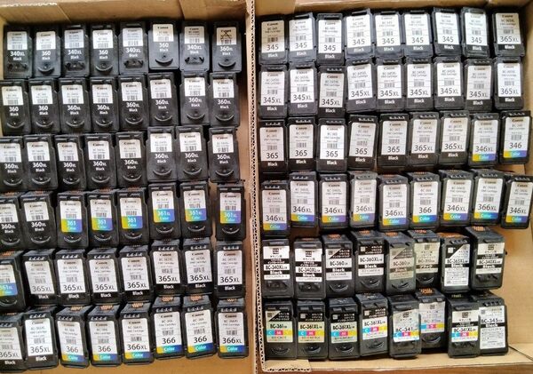 100個セット キャノン 360 361 使用済み 空インク 互換 リサイクル インクカートリッジ