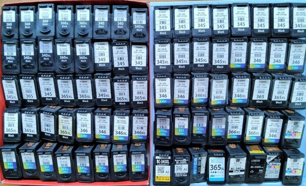 80個セット キャノン 360 361 341 340 使用済み 空インク 互換 リサイクル インクカートリッジ