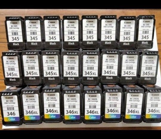 24個 キャノン純正 Canon 345XL 346XL 使用済み 空インク インクカートリッジ