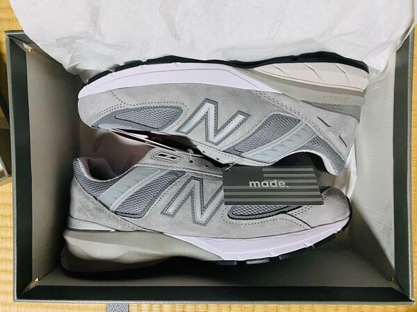 New Balance グレー990v5 27.5cm M990GL6