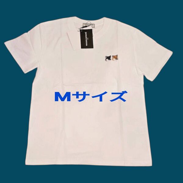 新品 メゾンキツネ Tシャツ人気男女兼用 ダブルフォックスMサイズ