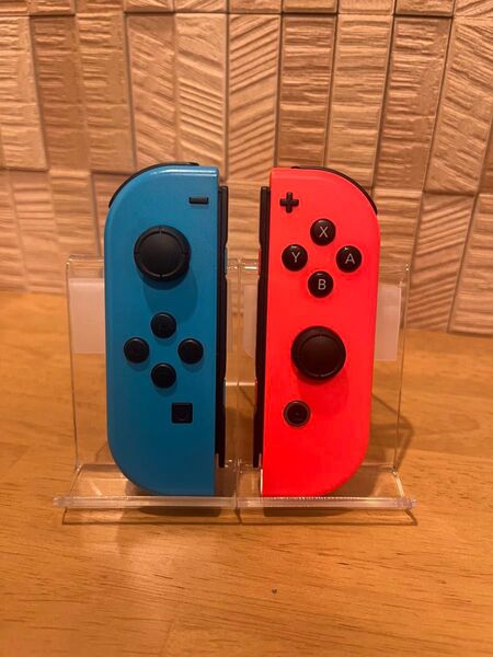 Switch ジョイコン Joy-Con 動作確認済 1セット L R (ネオンレッド、ネオンブルー)Nintendo 純正