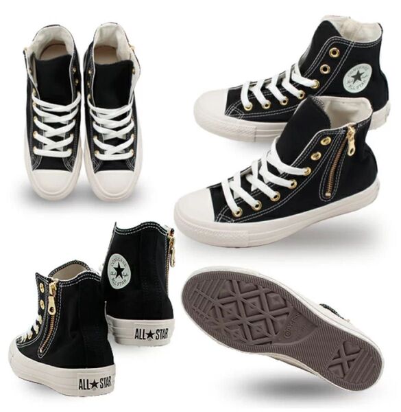 コンバース CONVERSE オールスター ハイカット スニーカー ブラック色【極美品】23.5cm
