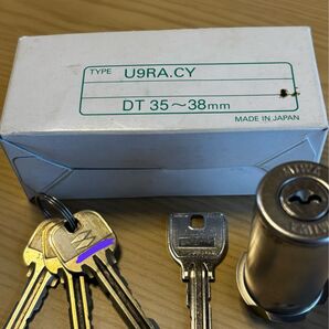 MIWA U9RA.CY DT35~38mm シリンダー錠 鍵