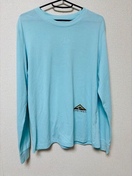 NIKE ナイキ ロンT 長袖Tシャツ メンズ 水色 M NIKE TRAIL
