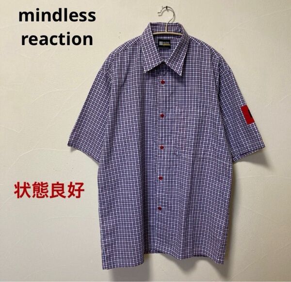 mindless reaction オーバーサイズチェックシャツ