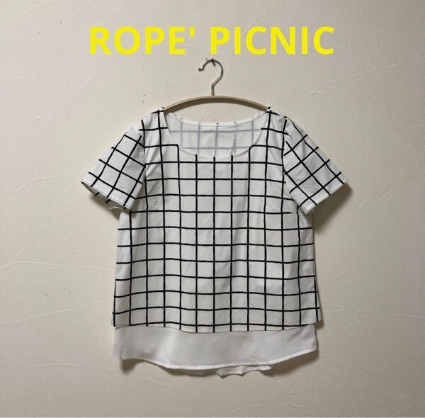 ROPE' PICNIC(ロぺピクニック)異素材ブラウス38