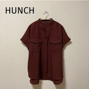 HUNCH(ハンチ) スタンドカラースキッパーブラウス