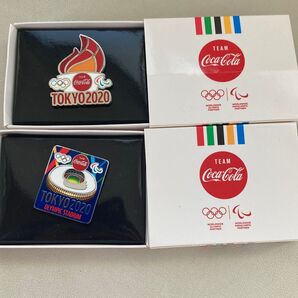 コカコーラ オリンピック2020ピンバッチ2個