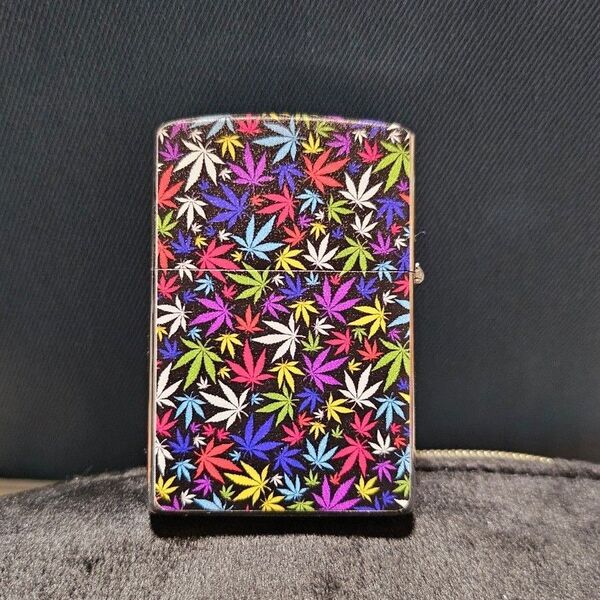 ★新品未使用★オイルライターケース マリファナ柄 ジッポ ZIPPO 喫煙具