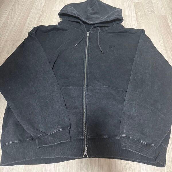 パーカー Heavy Weight Logo Embroidered Full-Zip Hoodie/ヘビーウェイト ロゴ刺繍